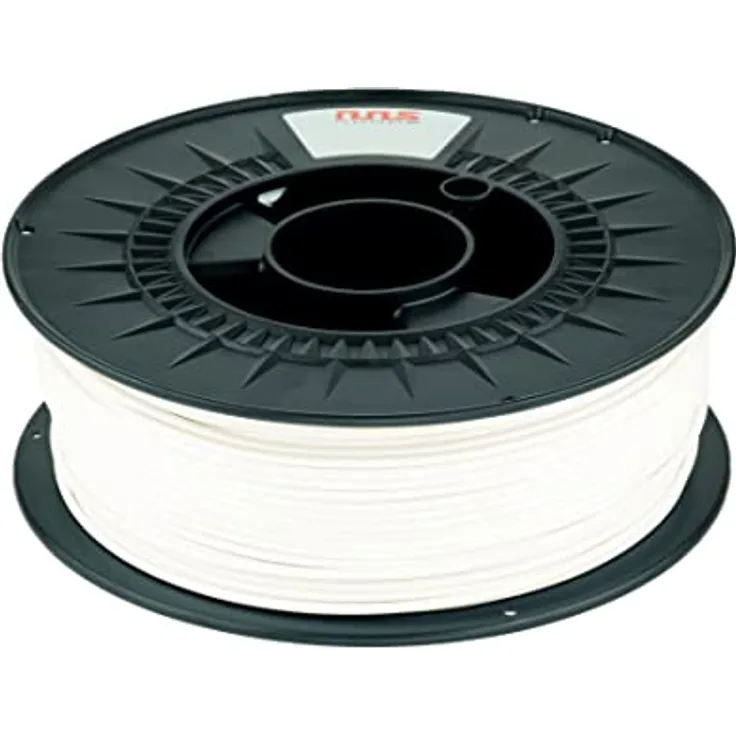 NuNus ASA Filament 1KG, Hitzebeständig 1,75mm, UV-Beständig für 3D Drucker, Weiß
