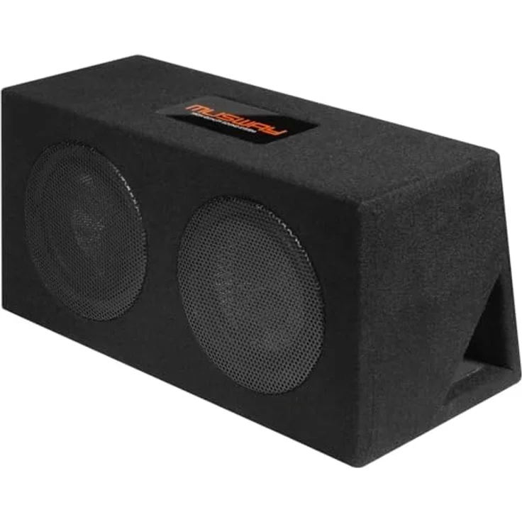 Musway MR208Q, Doppel Bassreflex-System mit zwei 20 cm (8') Subwoofern, 400 W RMS, Quick Connect Terminal, Acrylglas-Logo – Bild 2