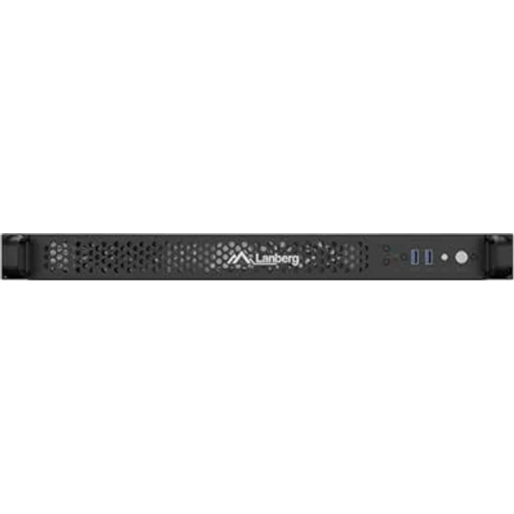 Lanberg SC01-3001-10B, 19" Rackmount Server Gehäuse für Mini-ITX mit 1U, 4x 40-mm-Lüfter, verzinkter Stahl, schwarz – Bild 5