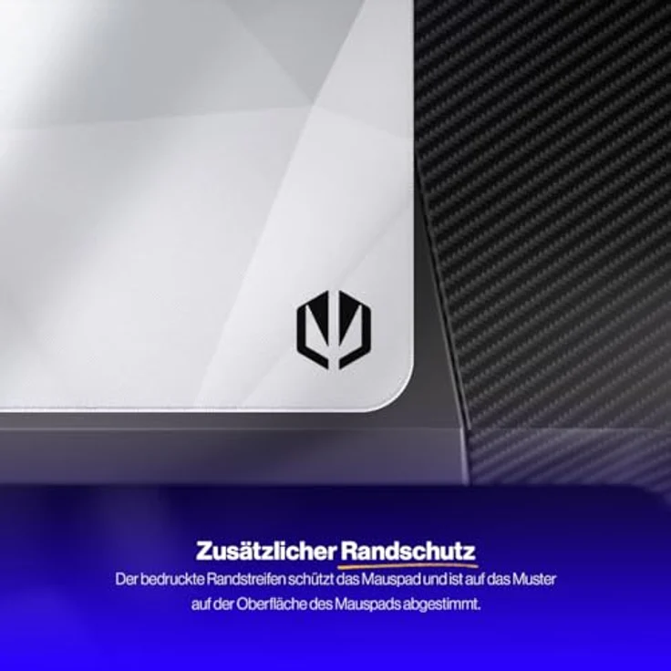ENDORFY Crystal Onyx White XL Mauspad, 900x400 mm XXL, Glatte Mausführung, Rutschfester Gummiboden – Bild 3