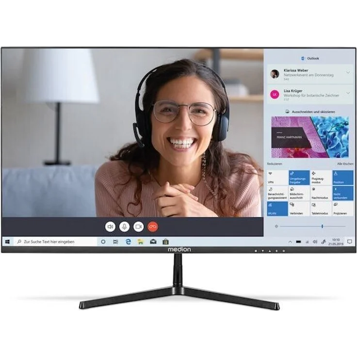 MEDION AKOYA® P52424 24'' Full HD Monitor, HDR10, 300 cd/m², 1300:1 Kontrast, HDMI, DisplayPort, Energieklasse E. – Bild 1
