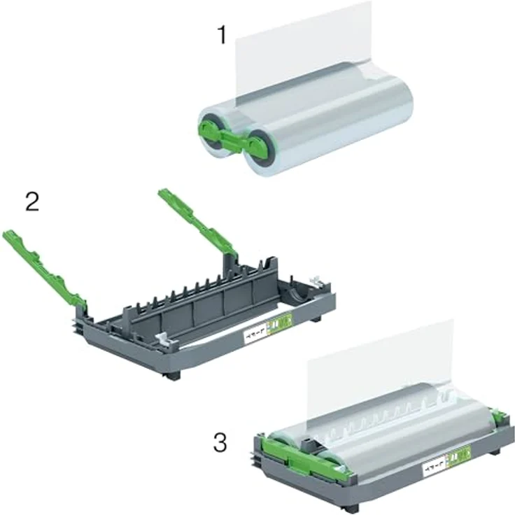 GBC Foton 30 Laminierfolienrolle für Nachfüllkassette 100 Mikron, laminiert bis zu 190 A4-Blätter, glänzende Oberfläche, Easy-Load, 4410027 – Bild 4