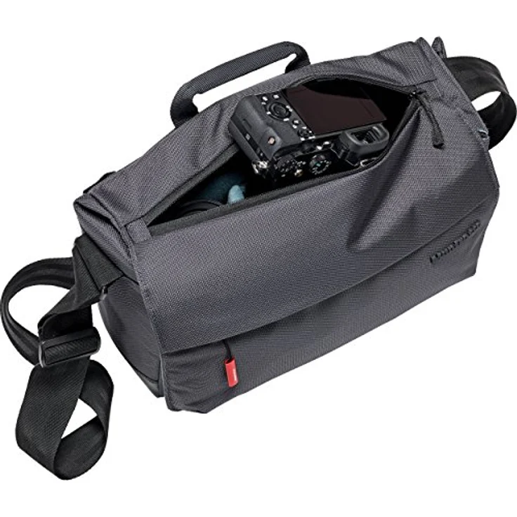 Manfrotto MB MN-M-SD-10 Manhattan Speedy-10 Foto-Schultertasche mit Stativbefestigung und Stabilisierungsgurt, für DSLR- und spiegellose Kameras mit mittlerem-langem Objektiv, beschichtetes Gewebe – Bild 4