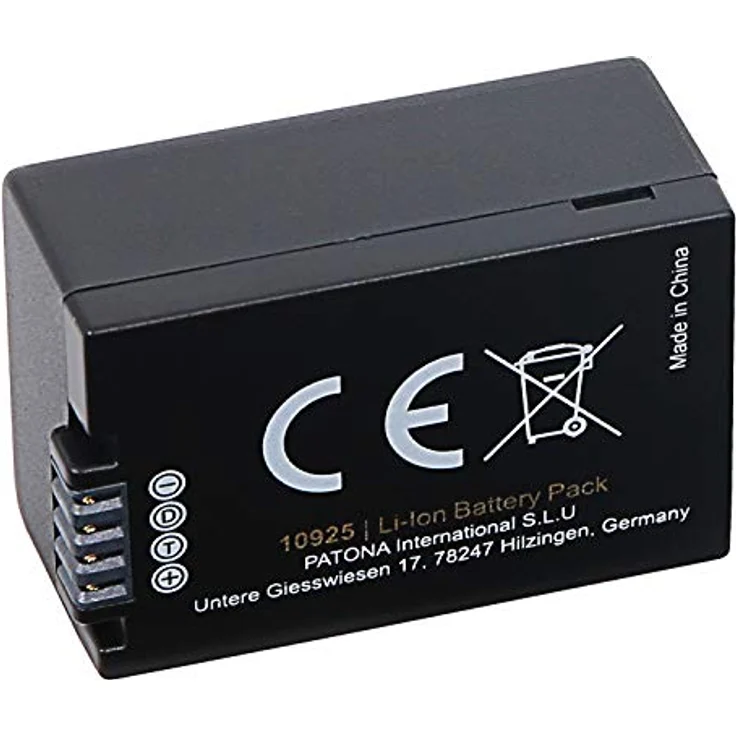 PATONA Protect Akku DMW-BMB9 E (895mAh), mit NTC Sensor und V1 Gehäuse, kompatibel mit Panasonic Lumix DC FZ82 FZ72 FZ62 FZ45 FZ48 FZ100 FZ150 und Leica V-LUX 3 – Bild 4