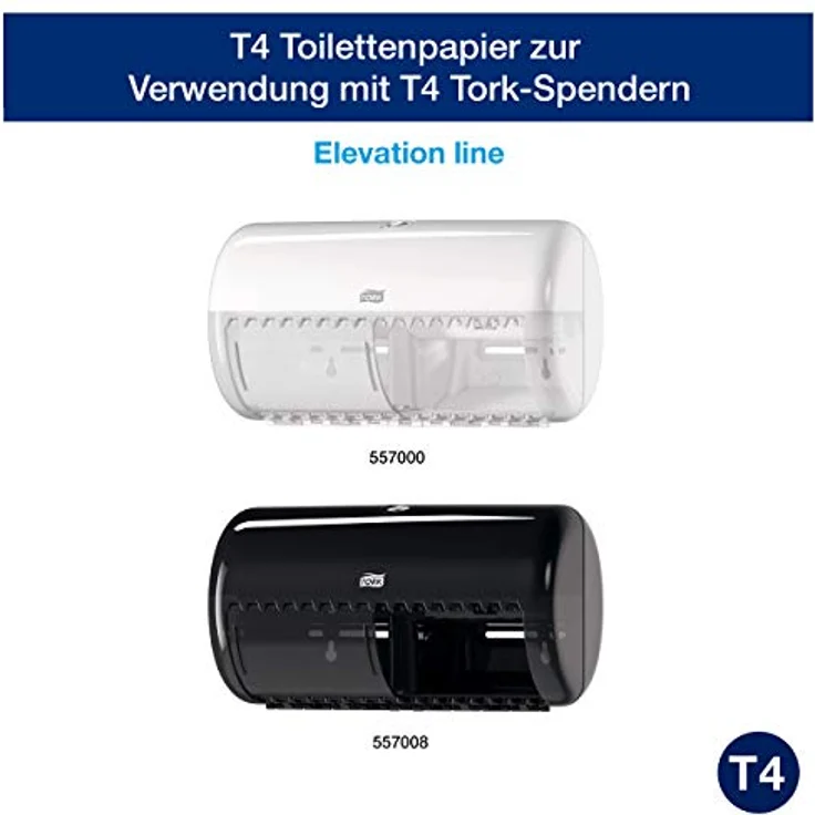 Tork 110316 Premium 3-lagig Tissue 72 Rollen a 250 Blatt T4 Toilettenpapier – Bild 3