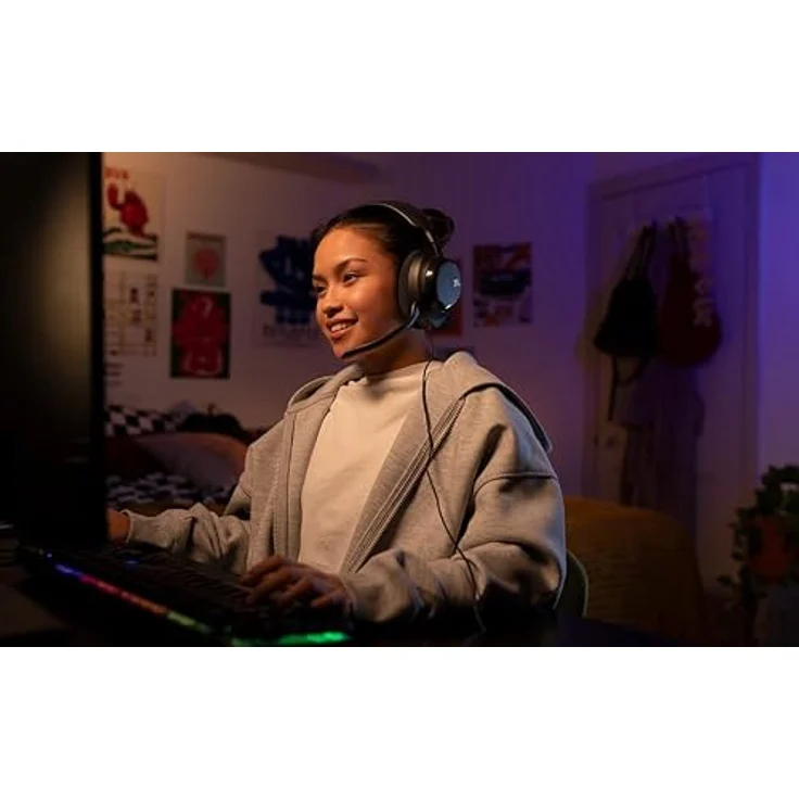 JBL Quantum 120, Kabelgebundenes Gaming-Over-Ear-Headset, Stereo, 3,5 mm Klinke, Koralle – Bild 2