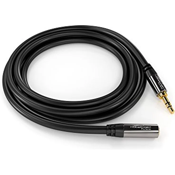 KabelDirekt - Klinken- Verlängerungskabel - 10m - (für Aux Eingänge, 3.5mm Stecker - 3.5mm Buchse) - PRO Series – Bild 7