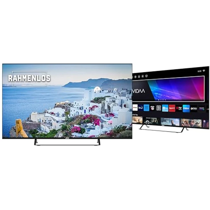 JTC-24 50" rahmenloser UHD Smart TV JTCS50U39501FL, VIDAA, Triple Tuner, Schwarz – Bild 1