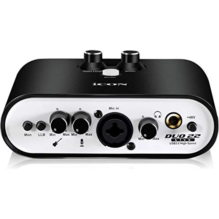 Icon Pro Audio Duo 22 Live USB-Audio-Schnittstelle mit mobilen Streaming-Funktionen, (1 Mikrofon-Vorverstärker) – Bild 2