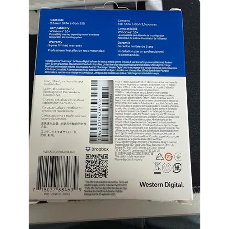 WD Blue SA510 (500 GB, 2.5"), SSD - Leistungsoptimierte SATA SSD für professionelle PC-Nutzer – Bild 3