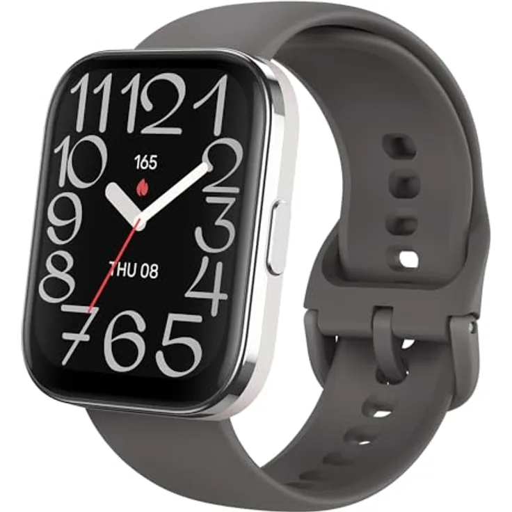 Amazfit Bip 5 Unity 46mm Smartwatch Fitness-Aktivitäts-Tracker mit 11-Tage-Akku, 120+ Sportmodi, Bluetooth-Telefonanrufe, Gesundheitsüberwachung, anpassbare Watch Faces