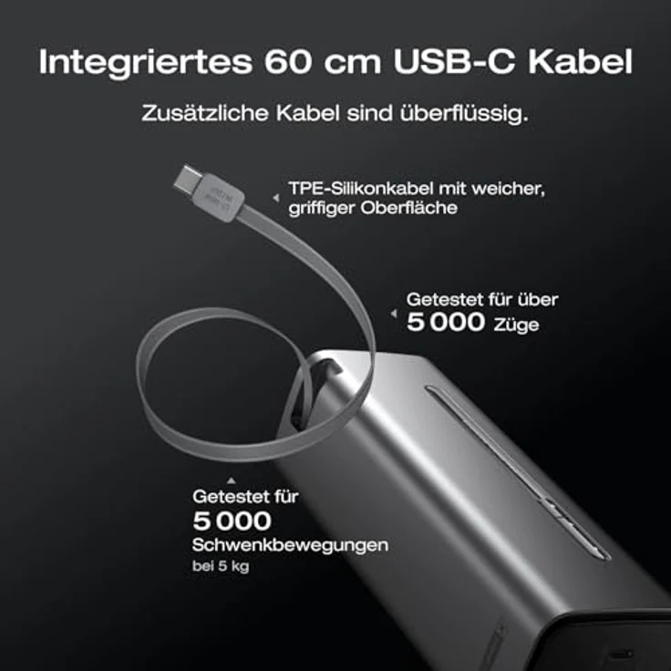 EF ECOFLOW RAPID Pro Powerbank 27650 mAh, 300W Max. Ausgang, 140W-Kabel, 4-Anschluss tragbares Ladegerät, ultrakompatibel für iPhone 16/15, Samsung, MacBook, DJI – Bild 5