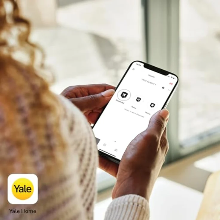 Yale Fernbedienung Smart Alarm kabellos zur Alarmschaltung, Yale Horizon+ Technologie, LED-Anzeige, Panik-Taste – Bild 7