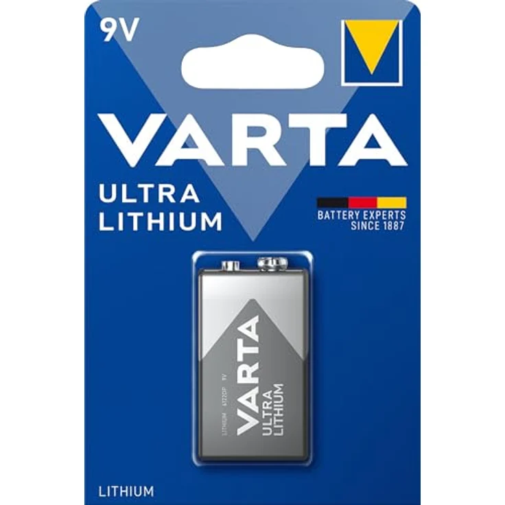 VARTA Lithium 9V Block, ideal für Rauchmelder, GPS Geräte Sport- und Outdoor-Einsätze (1er Pack) – Bild 4