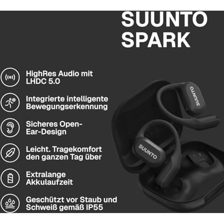 Suunto Sparks (NC, 7 h, Kabellos), Kopfhörer, Schwarz – Bild 2