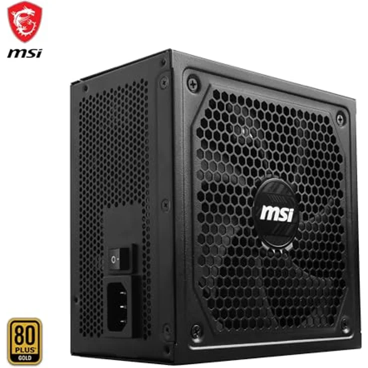 MSI MAG A1250GL PCIE5 Power Supply Unit, 1250W, 80 Plus Gold, ATX 3.1, PCIe 5.1 GPU Support, ATX PSU, Black Flat Cable – Bild 2