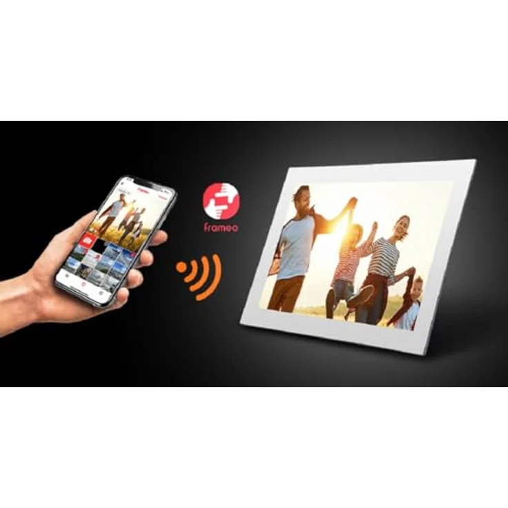 Rollei Smart Frame WiFi 101 Mirror – 10,1 Zoll Touch - WiFi - Bilderrahmen mit Frameo-App für schnelles und einfaches teilen von Fotos oder Videos | IPS-Panel, viele Funktionen, microSD-Slot (Mirror) – Bild 3