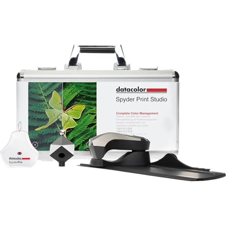 Datacolor Spyder Print Studio Kit - Farbmanagement Set mit Spyder Print, SpyderPro und Spyder Cube - Toolkit für Fotografie, Bildbearbeitung und Druck - Robuster Metallkoffer