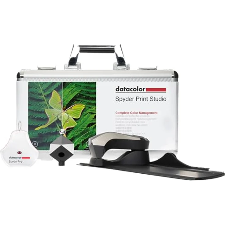 Datacolor Spyder Print Studio Kit - Farbmanagement Set mit Spyder Print, SpyderPro und Spyder Cube - Toolkit für Fotografie, Bildbearbeitung und Druck - Robuster Metallkoffer – Bild 1