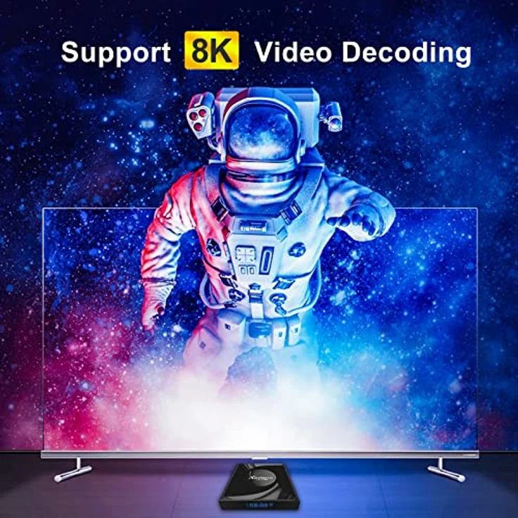 Lipa X88 Pro 13 TV Box 4-64 GB Android 13 - Mediaplayer mit Kodi, Netflix und Playstore - 8K Decoder - Dolby Sound - Bluetooth, Schwarz – Bild 5