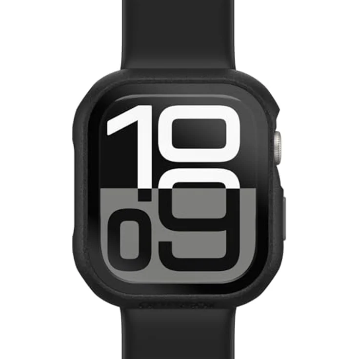 OtterBox Eclipse Bumper, Schutzhülle mit integriertem Displayschutz für Apple Watch Series 11/10-46mm, gehärtetes Glas, stoßfest und sturzsicher, Schwarz – Bild 1
