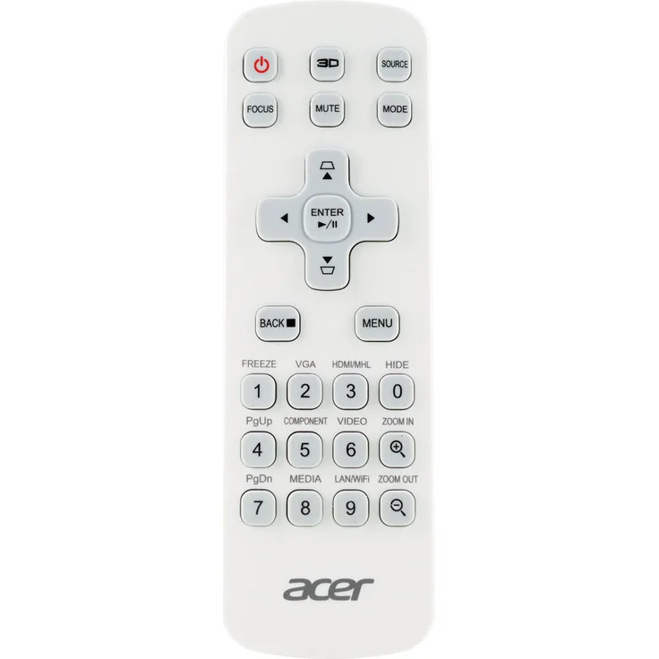ACER Original Fernbedienung MC.JMV11.008, J-25041, J-25111 - Voll funktionsfähige Ersatzfernbedienung für H5382BD, H6512BD, P1502, P1150, H6521BD, H6531BD