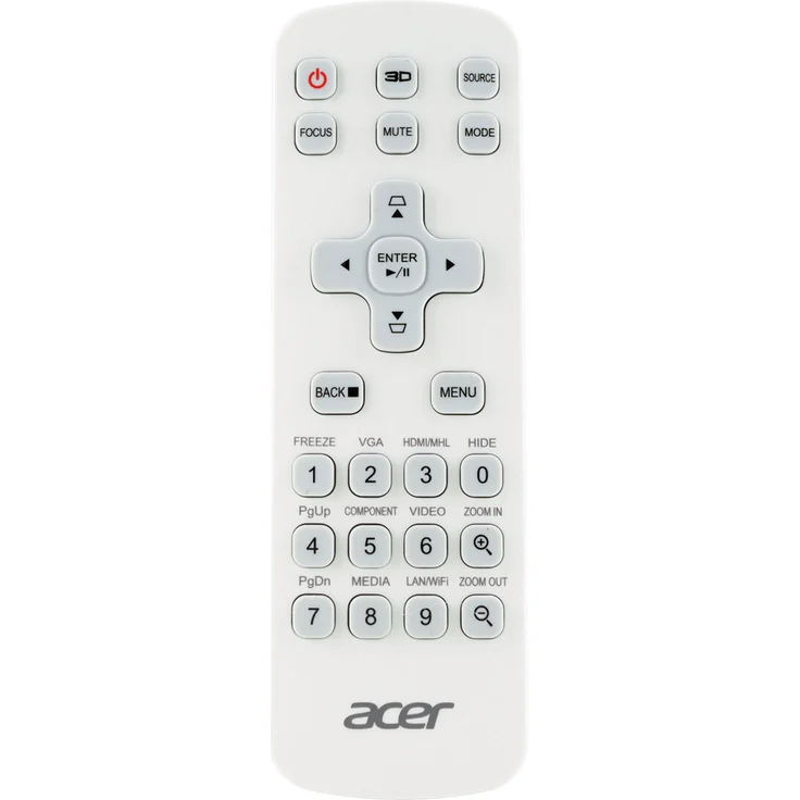 ACER Original Fernbedienung MC.JMV11.008, J-25041, J-25111 - Voll funktionsfähige Ersatzfernbedienung für H5382BD, H6512BD, P1502, P1150, H6521BD, H6531BD