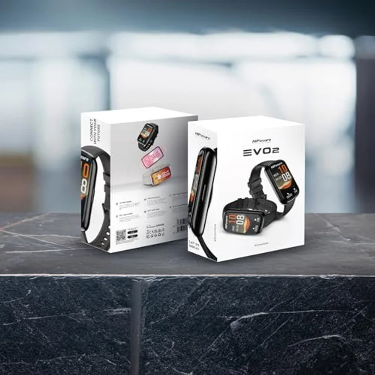 HiFuture EVO 2, Smartwatch mit 1,47" IPS-Display, über 100 Sportmodi, IP68 wasserdicht, klassisches Schwarz – Bild 8