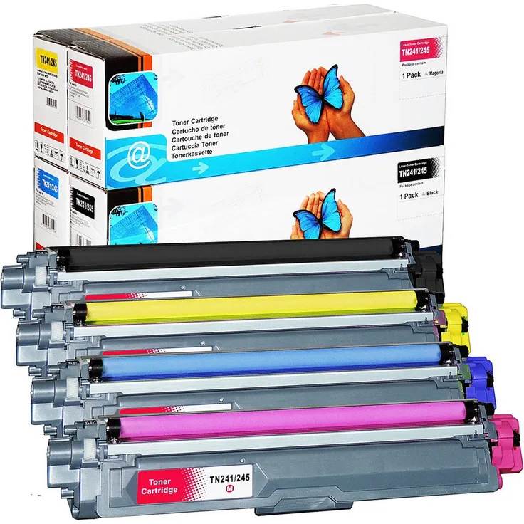 OTTO Tonerkartusche Brother TN-241, TN-245, 4er Set, Gelb und weitere Farben, hohe Seitenreichweite