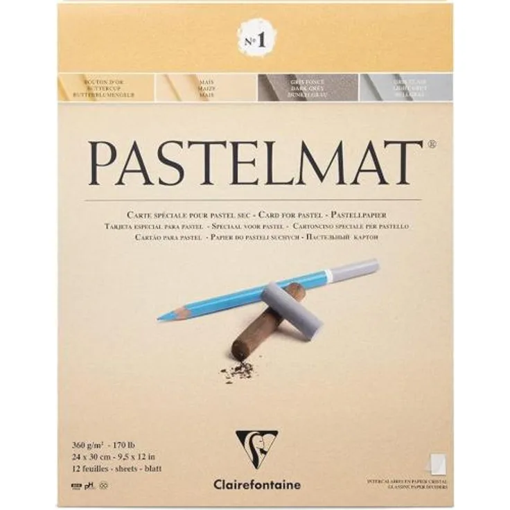 Clairefontaine, Kopierpapier, Pastelmat (360 g/m², 12 x, B3)