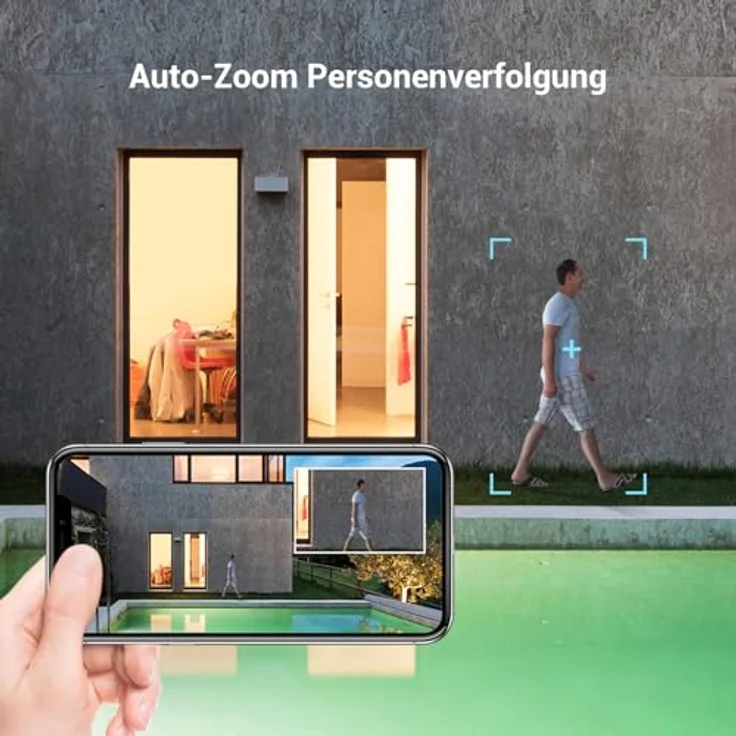 EZVIZ H80x 4K Dual-Lens Kamera Überwachung aussen, PTZ WLAN Kamera mit 30m Farbnachtsicht, KI Personen-/Fahrzeugerkennung, Auto-Tracking und aktive Verteidigung – Bild 5