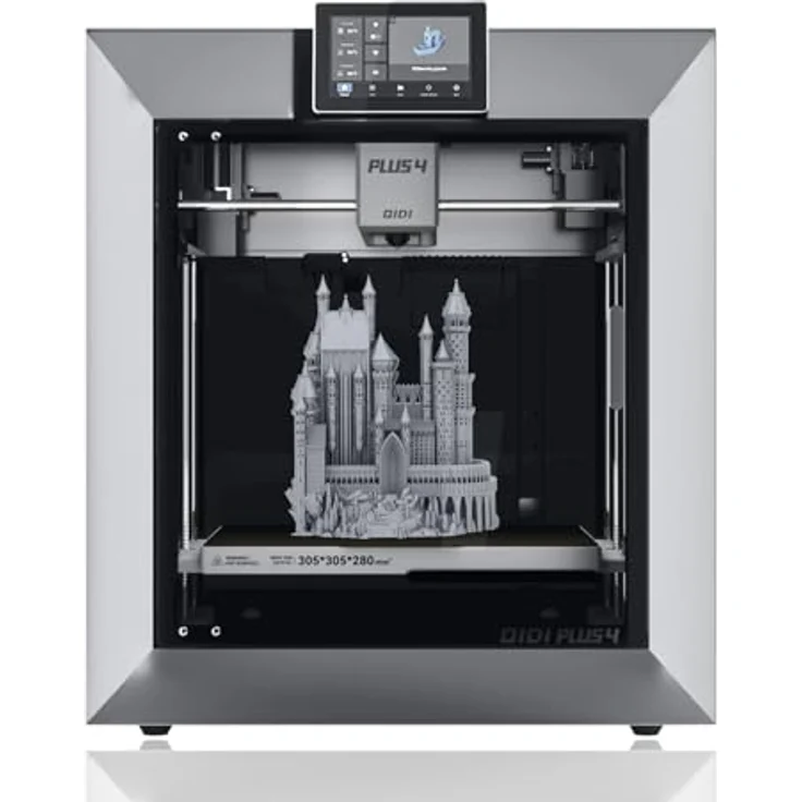 QIDI TECH PLUS4 3D-Drucker, Max 600mm/s Hochgeschwindigkeitsdruck, 65℃ Kammerwärme, 370°C Direktextruder, PPS-CF Filamentunterstützung, 305*305*280mm – Bild 1
