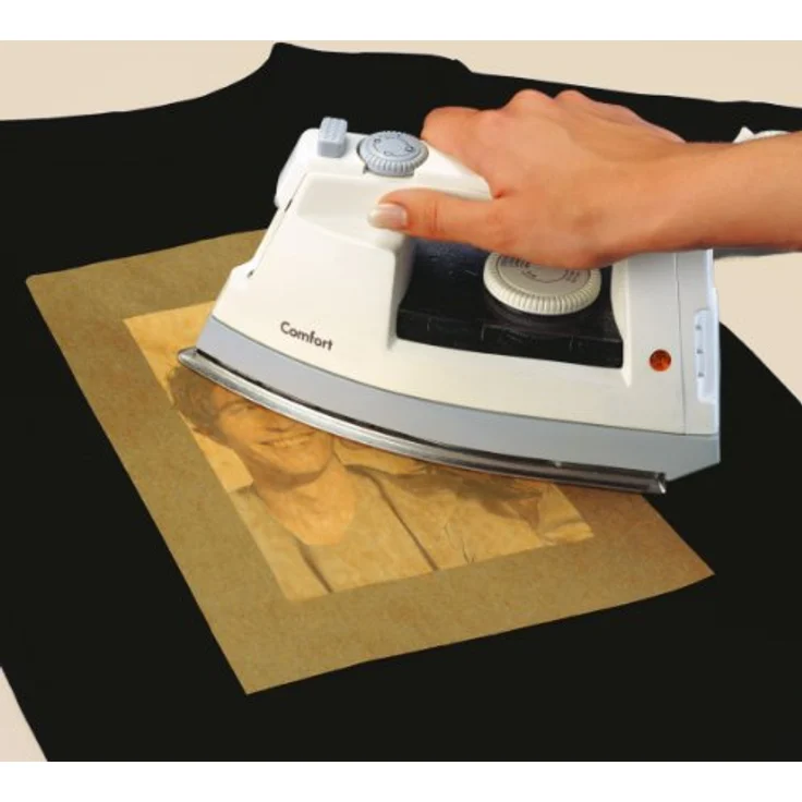 SIGEL T1157 Transferpapier Transferfolie Bügelfolie für dunkle Textilien und Tintenstrahldrucker, 12 Blatt A4 – Bild 4