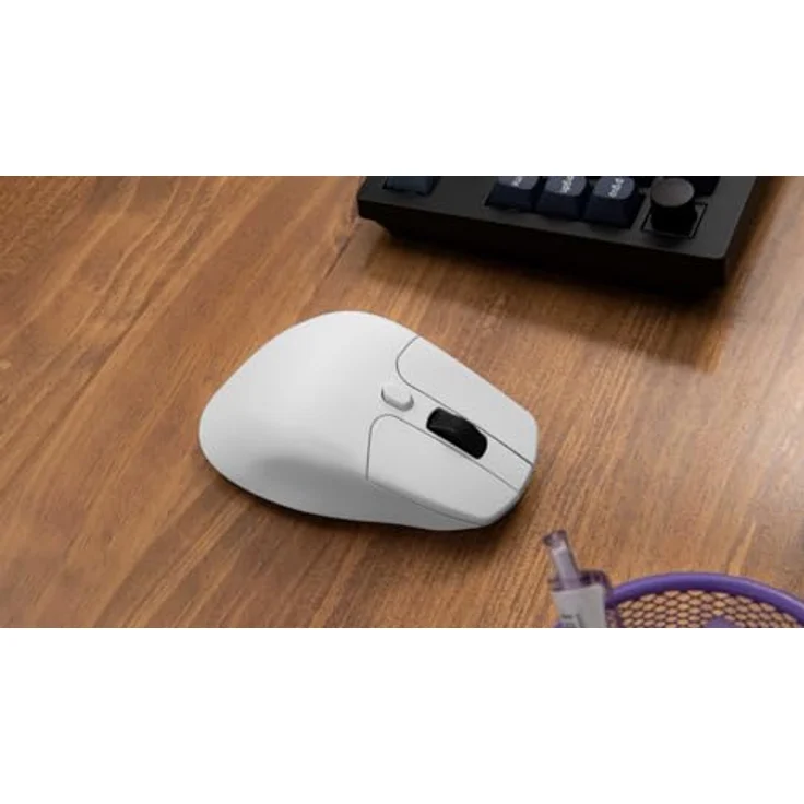 Keychron M6 4000 Hz Kabellose optische Maus Bluetooth 5.1/2.4 GHz/USB, Leichtgewicht 78g, programmierbar, PixArt 3395 Sensor mit bis zu 26K DPI/ 650 IPS für Windows Mac Linux - Weiß - Preisvergleich – Bild 5