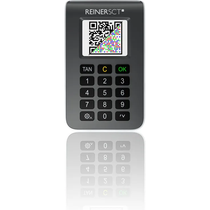 Reiner SCT tanJack photo QR, Kartenlesegerät mit TFT-Farb-Display, QR-Code/Farb-Matrixcode und chipTAN Verfahren