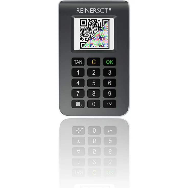 Reiner SCT tanJack photo QR, Kartenlesegerät mit TFT-Farb-Display, QR-Code/Farb-Matrixcode und chipTAN Verfahren