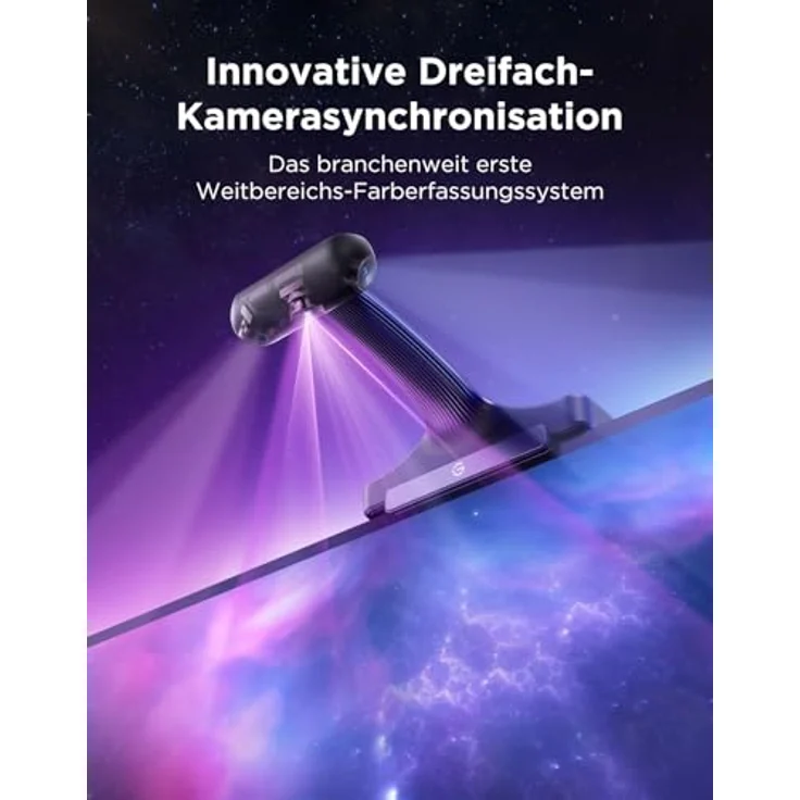 Govee TV Hintergrundbeleuchtung 3 Pro, HDR-Dreifachkamera mit 75 LEDs/m, 3,6M RGBWWIC LED Streifen, Sprach- & APP-Steuerung, DreamView Sync für 55–65 Zoll TVs – Bild 2