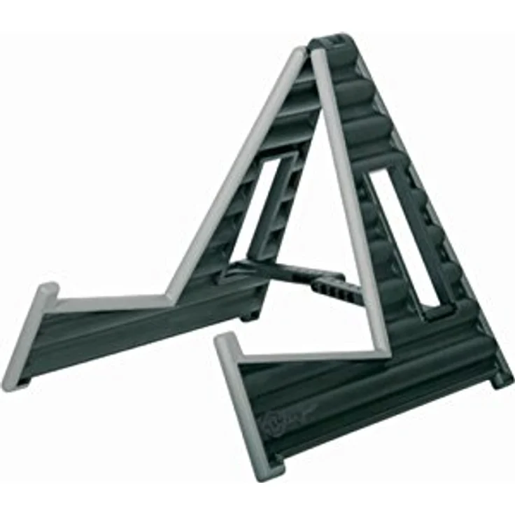 K & M 17591-000-55 Gitarrenständer, Schwarz und Silber – Bild 2