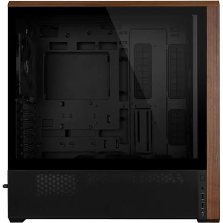 Lian Li Lancool 217 Midi-Tower Gehäuse, ATX mit Tempered Glass, schwarz, hervorragender Airflow, fünf PWM-Lüfter, integriertes Kabelmanagement – Bild 3