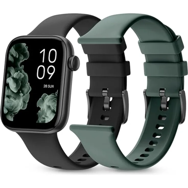 SPC Smartee Duo 2, Smartwatch mit 1,78 Zoll AMOLED-Display, Wasserdichtigkeit bis 3 ATM, Herzfrequenzsensor, Farbe: Grün