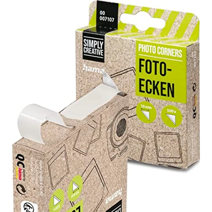 Hama Fotoecken (1000 Stück, selbstklebend, geeignet für Alben), transparent - Preisvergleich – Bild 3