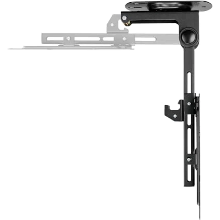 AISENS CT43S-187, Deckenhalterung drehbar und faltbar für Monitor/TV, max. Traglast 20 kg, 19-43 Zoll, Schwarz – Bild 4