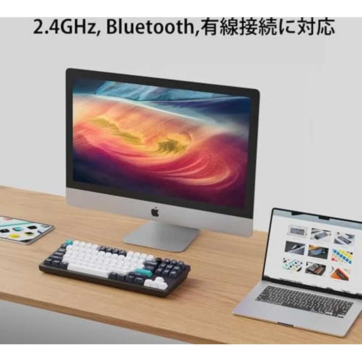 Keychron Q3 Max, Kabellose Mechanische Tastatur mit Vollmetall-Gehäuse, 2.4 GHz/Bluetooth/Kabelgebunden, Hot-Swappable, Gateron Jupiter Red, Carbon Black – Bild 3