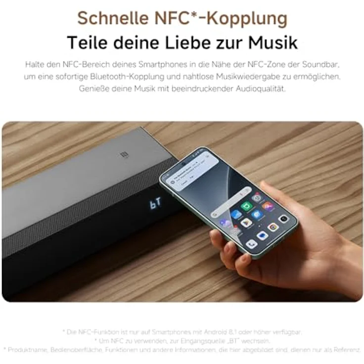 XIAOMI Soundbar Pro 2.0, TV-Soundbar mit 4 Lautsprechern, integriertem Woofer, Dolby Audio™, HDMI ARC/Bluetooth, 84W Leistung, Fernbedienung – Bild 4