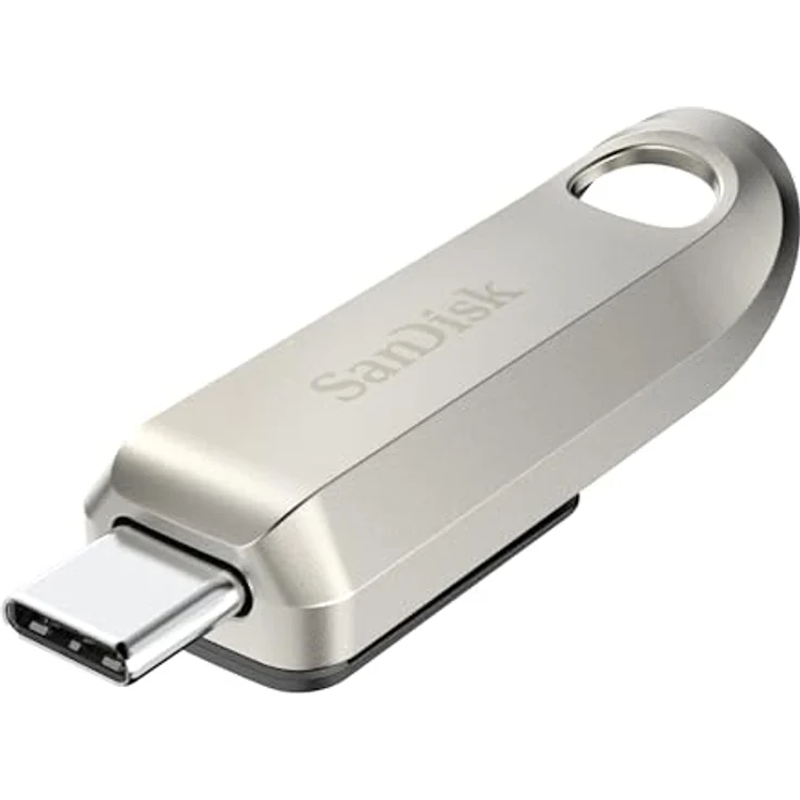 SanDisk Ultra Luxe USB-Type-C-Laufwerk 1 TB, USB-3.2-Gen-1, Metalldesign, 400 MB/s Lesen, Silber – Bild 1