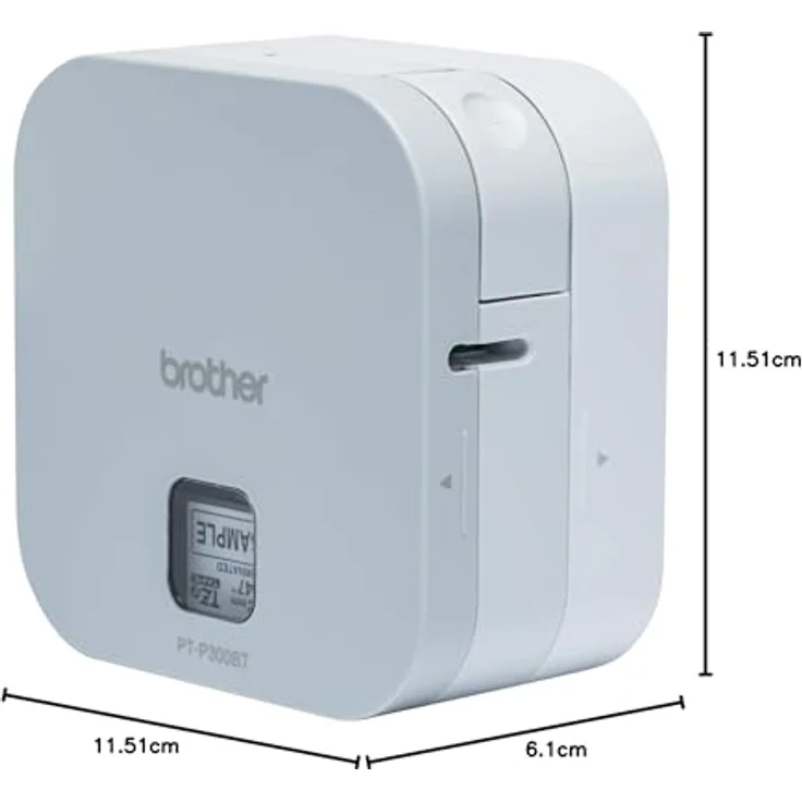 Brother PT-P300BT P-Touch Cube Etikettendrucker, kompakt, lässt Sich leicht mit Smartphones und Tablets bis 12 mm verbinden – Bild 9