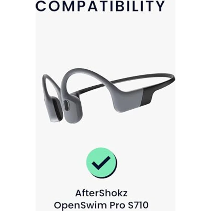 kwmobile USB Kabel Charger für AfterShokz OpenSwim Pro S710, 100 cm Ersatzkabel in Schwarz, schnelle Ladegeschwindigkeit für Fitness Tracker – Bild 6