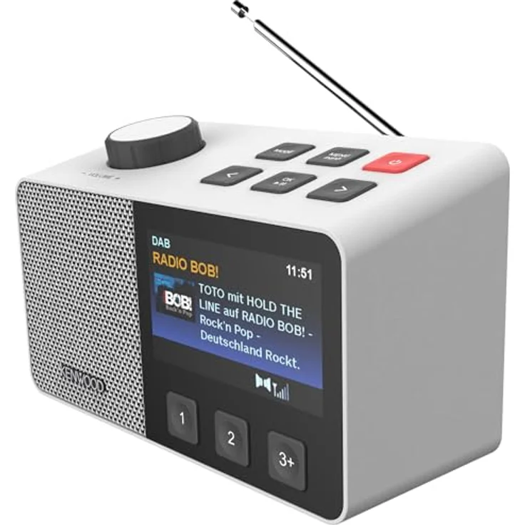 Kenwood CR-M70DAB-W, Tragbares Digitalradio mit DAB+, FM, Bluetooth und USB-C, Weiss – Bild 3