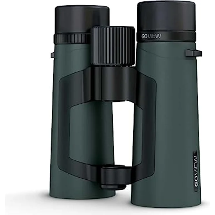GoView ZOOMR 8x42 Fernglas für Outdoor, Natur, Tierbeobachtung, Reise (8-Fach Zoom, großes Sehfeld, inkl. Zubehör-Set) Oak Grün – Bild 1