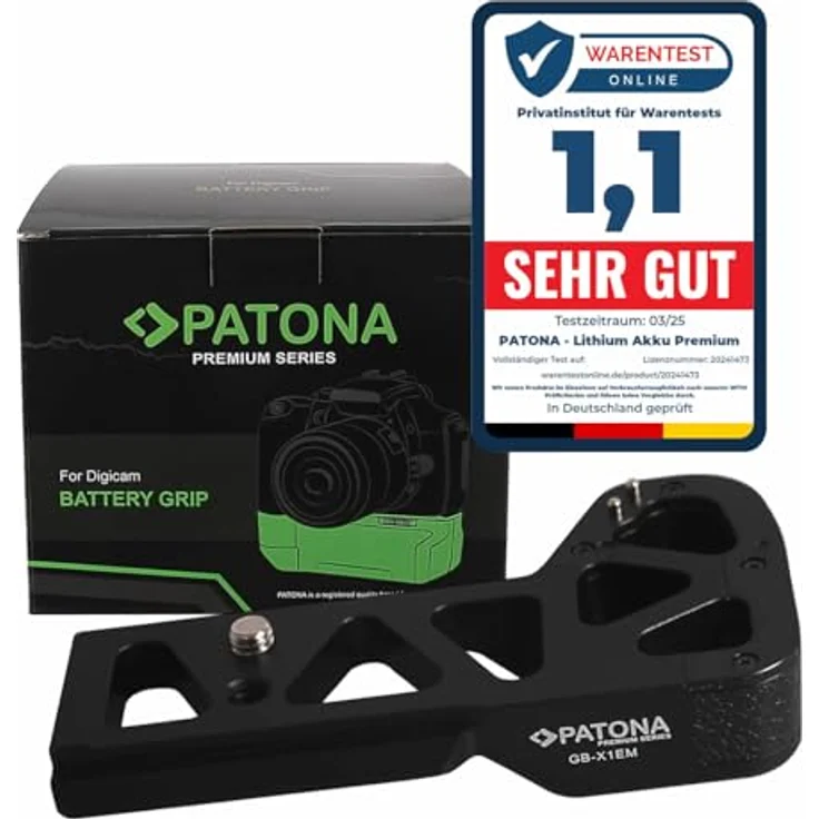 Patona Premium Handgriff GB-X1EM, Batteriegriff für Sony A9 A7M3 A7R3 A7M2 A7R2M2 – Bild 1